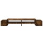 Screen support with smoked oak storage 100x27x15 cm by , Computer bases and risers - Ref: Foro24-854692, Price: 36,52 €, Disc...