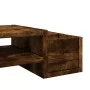 Screen support with smoked oak storage 100x27x15 cm by , Computer bases and risers - Ref: Foro24-854692, Price: 35,94 €, Disc...