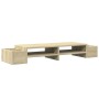 Screen support with Sonoma oak storage 100x27x15 cm by , Computer bases and risers - Ref: Foro24-854690, Price: 33,58 €, Disc...