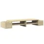Screen support with Sonoma oak storage 100x27x15 cm by , Computer bases and risers - Ref: Foro24-854690, Price: 33,07 €, Disc...