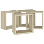 Würfel-Wandregale, 4 Stück, Sonoma-Eiche, 30x15x30 cm. von , Regale und Regale - Ref: Foro24-807008, Preis: 37,62 €, Rabatt: %