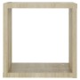 Würfel-Wandregale, 4 Stück, Sonoma-Eiche, 30x15x30 cm. von , Regale und Regale - Ref: Foro24-807008, Preis: 37,62 €, Rabatt: %