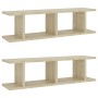 Wandregale 2 Stück Sperrholz Eiche Sonoma 75x18x20 cm von , Regale und Regale - Ref: Foro24-807190, Preis: 34,27 €, Rabatt: %