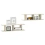 Wall shelves 2 units plywood Sonoma oak 75x18x20 cm by , Shelves and shelves - Ref: Foro24-807190, Price: 33,75 €, Discount: %