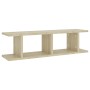 Wandregale 2 Stück Sperrholz Eiche Sonoma 75x18x20 cm von , Regale und Regale - Ref: Foro24-807190, Preis: 34,27 €, Rabatt: %