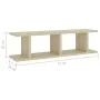 Estantes de pared 2 uds contrachapada roble Sonoma 75x18x20 cm de , Estantes y estanterías - Ref: Foro24-807190, Precio: 33,7...