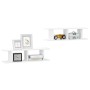 Wall shelves 2 units plywood white 75x18x20 cm by , Shelves and shelves - Ref: Foro24-807187, Price: 35,11 €, Discount: %