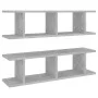 Wandregal 2 Stück Sperrholz grau Betonoptik 75x18x20 cm von , Regale und Regale - Ref: Foro24-807191, Preis: 29,02 €, Rabatt: %