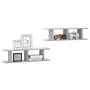 Estante de pared 2 uds contrachapada gris hormigón 75x18x20 cm de , Estantes y estanterías - Ref: Foro24-807191, Precio: 29,0...