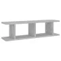 Wandregal 2 Stück Sperrholz grau Betonoptik 75x18x20 cm von , Regale und Regale - Ref: Foro24-807191, Preis: 29,02 €, Rabatt: %