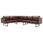 Brown synthetic leather corner sofa by , Sofas - Ref: Foro24-287923, Price: 680,30 €, Discount: %