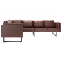 Brown synthetic leather corner sofa by , Sofas - Ref: Foro24-287923, Price: 684,27 €, Discount: %