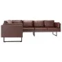 Brown synthetic leather corner sofa by , Sofas - Ref: Foro24-287923, Price: 680,30 €, Discount: %