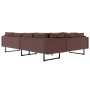 Brown synthetic leather corner sofa by , Sofas - Ref: Foro24-287923, Price: 684,27 €, Discount: %