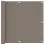 Taupe gray oxford fabric balcony awning 90x600 cm by vidaXL, Umbrellas - Ref: Foro24-134991, Price: 42,56 €, Discount: %