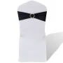Elastic decorative bow for chairs with buckle 25 pieces Black by , Covers - Ref: Foro24-130346, Price: 23,78 €, Discount: %