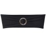 Moño decorativo elástico para sillas con hebilla 25 pzas Negro de , Fundas - Ref: Foro24-130346, Precio: 26,41 €, Descuento: %