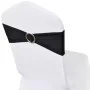 Elastic decorative bow for chairs with buckle 25 pieces Black by , Covers - Ref: Foro24-130346, Price: 23,78 €, Discount: %