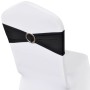 Elastische dekorative Schleifen für Stühle mit Schnalle, 25 Stück, Schwarz. von , Abdeckungen - Ref: Foro24-130346, Preis: 22...