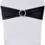 Elastic decorative bow for chairs with buckle 25 pieces Black by , Covers - Ref: Foro24-130346, Price: 22,29 €, Discount: %