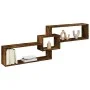 Smoked oak engineered wood wall cabinet 158x18x53 cm by , Shelves and shelves - Ref: Foro24-854818, Price: 35,05 €, Discount: %