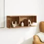 Wall-mounted furniture made of aged engineered wood, 80x20x30 cm. by , Shelves and shelves - Ref: Foro24-854839, Price: 35,63...