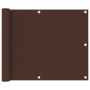 Balkonmarkise aus braunem Oxford-Stoff, 75 x 500 cm von vidaXL, Sonnenschirme - Ref: Foro24-135070, Preis: 21,48 €, Rabatt: %