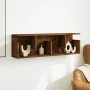 Armario de pared madera ingeniería roble ahumado 100x20x30 cm de , Estantes y estanterías - Ref: Foro24-854845, Precio: 43,95...