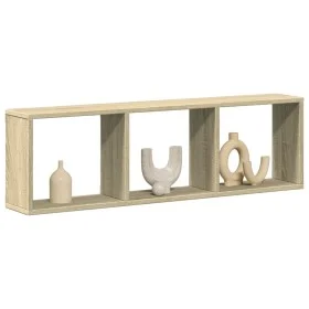 Engineered wood wall cabinet in Sonoma oak, 100x16x30 cm by , Shelves and shelves - Ref: Foro24-854870, Price: 29,56 €, Disco...