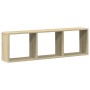 Wandschrank aus Sonoma-Eiche, 100x16x30 cm, aus Holzwerkstoffen. von , Regale und Regale - Ref: Foro24-854870, Preis: 30,04 €...
