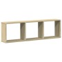 Wandschrank aus Sonoma-Eiche, 100x16x30 cm, aus Holzwerkstoffen. von , Regale und Regale - Ref: Foro24-854870, Preis: 30,04 €...