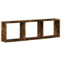 Smoked oak engineered wood wall cabinet 100x16x30 cm by , Shelves and shelves - Ref: Foro24-854872, Price: 30,96 €, Discount: %