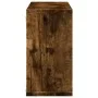 Smoked oak engineered wood wall cabinet 100x16x30 cm by , Shelves and shelves - Ref: Foro24-854872, Price: 30,96 €, Discount: %
