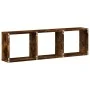 Smoked oak engineered wood wall cabinet 100x16x30 cm by , Shelves and shelves - Ref: Foro24-854872, Price: 30,96 €, Discount: %