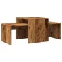 Aged engineered wood coffee tables set 100x48x40 cm by , Coffee table - Ref: Foro24-856054, Price: 59,23 €, Discount: %