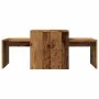Aged engineered wood coffee tables set 100x48x40 cm by , Coffee table - Ref: Foro24-856054, Price: 59,23 €, Discount: %