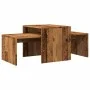Aged engineered wood coffee tables set 100x48x40 cm by , Coffee table - Ref: Foro24-856054, Price: 59,23 €, Discount: %