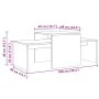 Aged engineered wood coffee tables set 100x48x40 cm by , Coffee table - Ref: Foro24-856054, Price: 59,23 €, Discount: %
