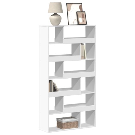 White engineered wood bookshelf 100x33x187.5 cm by , Bookcases and shelves - Ref: Foro24-3309348, Price: 148,38 €, Discount: %
