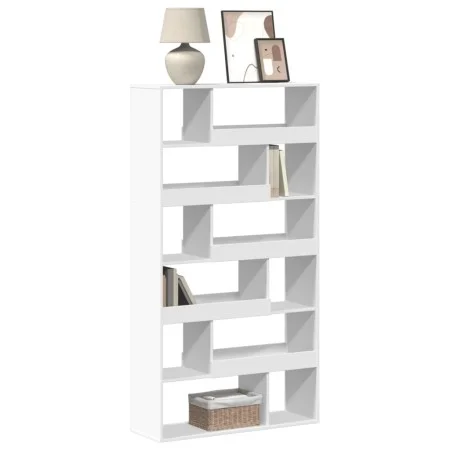 White engineered wood bookshelf 100x33x187.5 cm by , Bookcases and shelves - Ref: Foro24-3309348, Price: 145,87 €, Discount: %