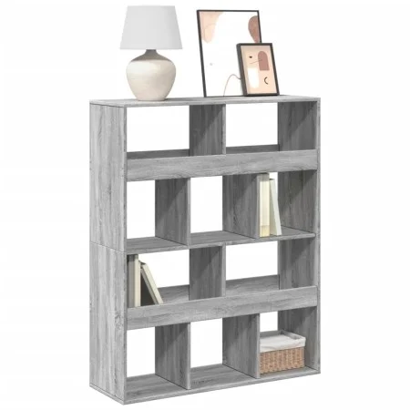 Engineered wood Sonoma gray bookshelf 100x33x125.5 cm by , Bookcases and shelves - Ref: Foro24-3309362, Price: 100,79 €, Disc...