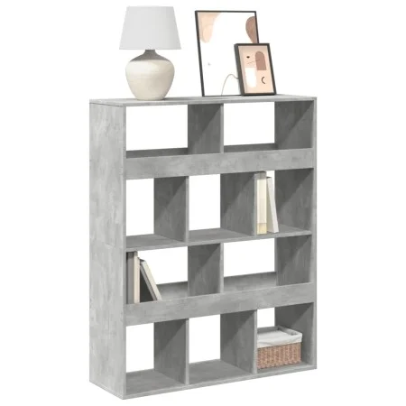 Engineered wood gray concrete shelf 100x33x125.5 cm by , Bookcases and shelves - Ref: Foro24-3309360, Price: 97,65 €, Discoun...
