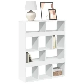 Engineered wood white shelf 100x33x125.5 cm by , Bookcases and shelves - Ref: Foro24-3309357, Price: 98,35 €, Discount: %