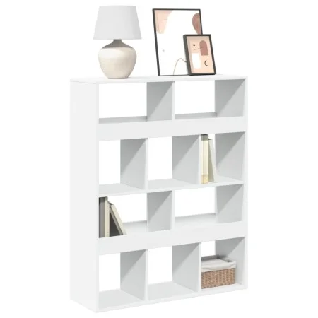 Engineered wood white shelf 100x33x125.5 cm by , Bookcases and shelves - Ref: Foro24-3309357, Price: 98,35 €, Discount: %