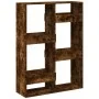 Engineered wood smoked oak bookshelf 100x33x135 cm by , Bookcases and shelves - Ref: Foro24-3309388, Price: 91,26 €, Discount: %