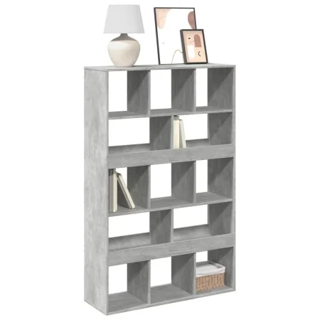 Estantería de madera ingeniería gris hormigón 100x33x156,5 cm de , Librerías y estanterías - Ref: Foro24-3309369, Precio: 112...