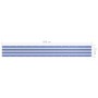 Balkonmarkise Oxford Stoff weiß und blau 75x600 cm von vidaXL, Sonnenschirme - Ref: Foro24-134915, Preis: 29,78 €, Rabatt: %