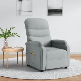 Massage-Sessel aus hellem grauem Stoff von , Elektrische Massagesessel - Ref: Foro24-348299, Preis: 193,14 €, Rabatt: %