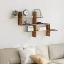 Wandregal aus gealtertem Ingenieurholz 124,5x18x60,5 cm von , Regale und Regale - Ref: Foro24-853270, Preis: 38,07 €, Rabatt: %