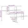 Estante de pared madera ingeniería envejecida 124,5x18x60,5 cm by , Shelves and shelves - Ref: Foro24-853270, Price: 38,09 €,...